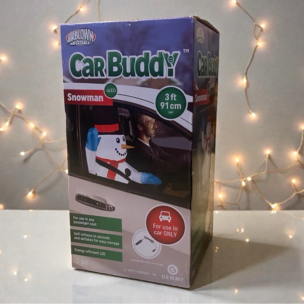 Gemmy Car Buddy Snowman Inflatable